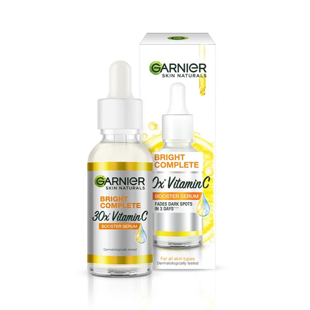 Garnier Skin Naturals, Face Serum, Brightening and Anti-Dark Spots, Bright Complete Vitamin C Booster, 50 ml