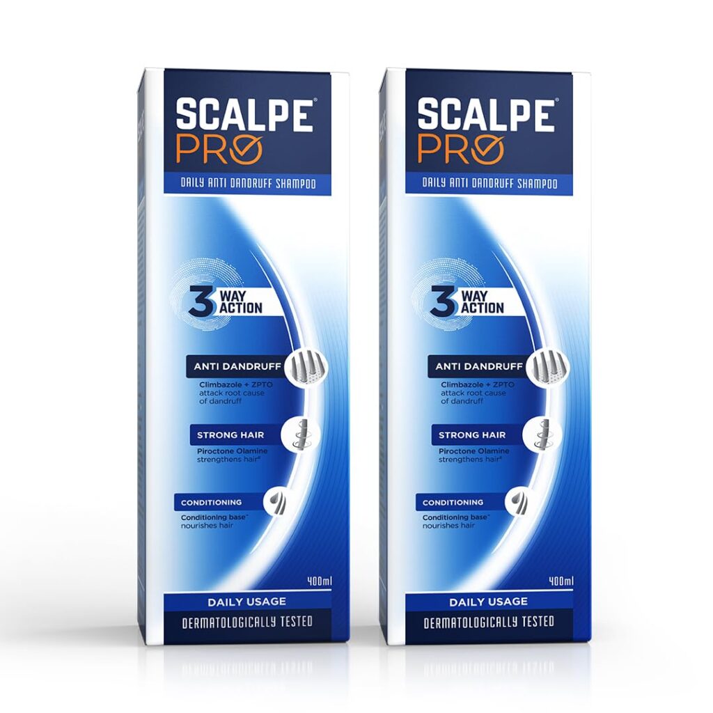 Scalpe Pro Anti dandruff Shampoo 400ml x Pack of 2
