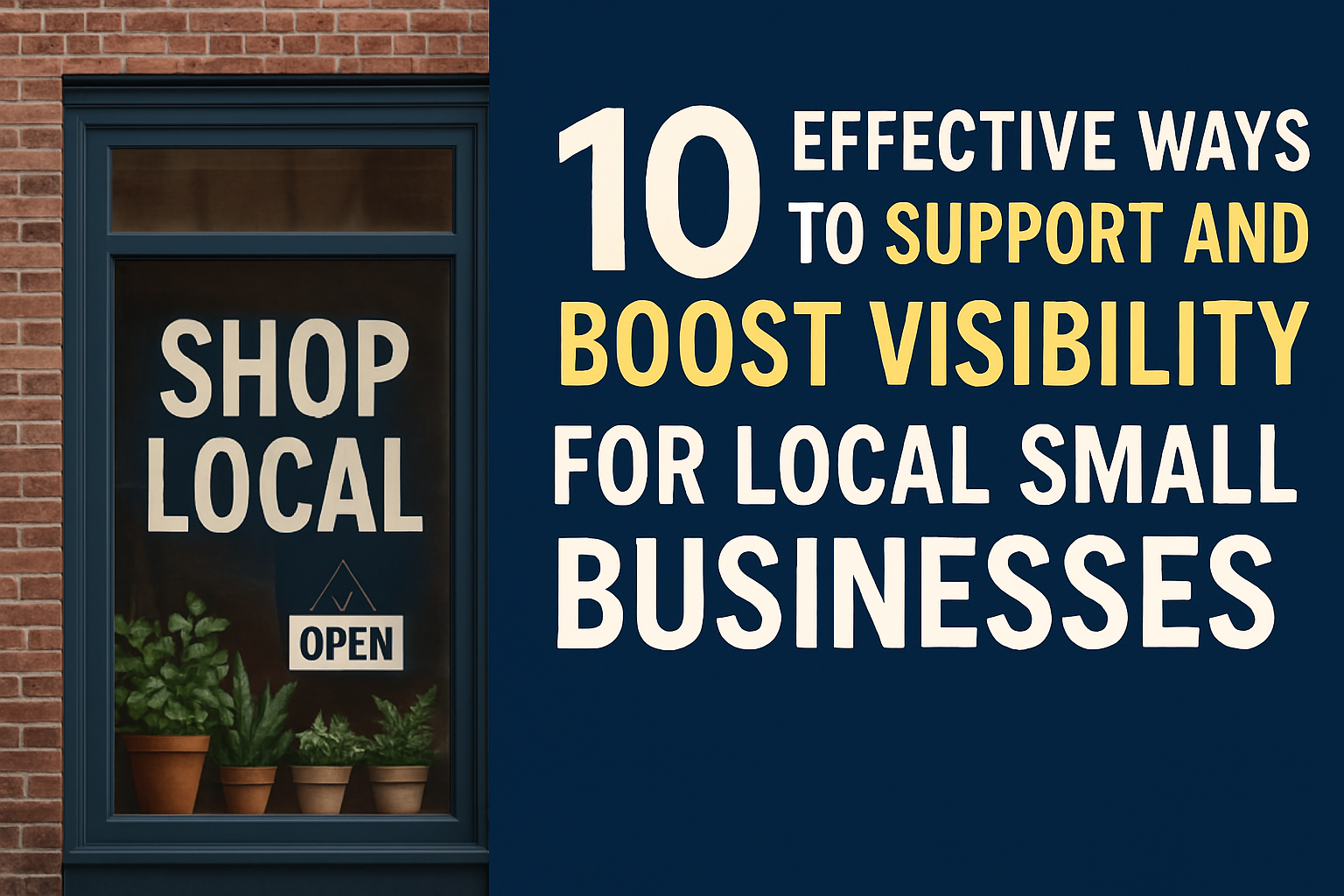 10 Effective Ways to Support and Boost Visibility for Local Small Businesses